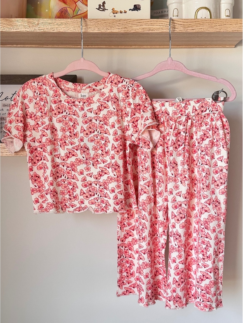 Kate Quinn Cherry Blossom Scatter Bamboo Jade Set Sz 2T
